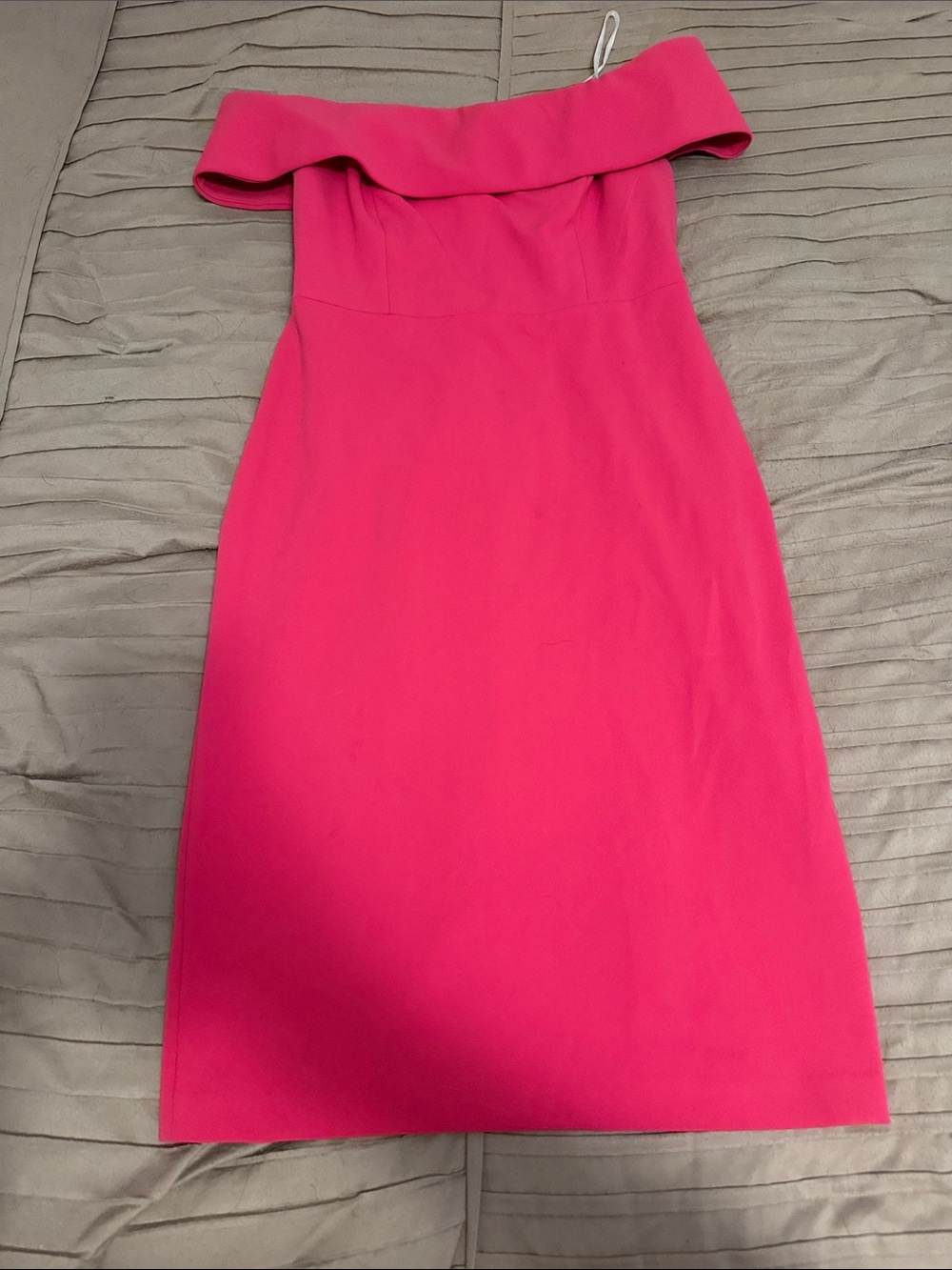 Calvin Klein Fuchsia One-Shoulder Sheath Dress